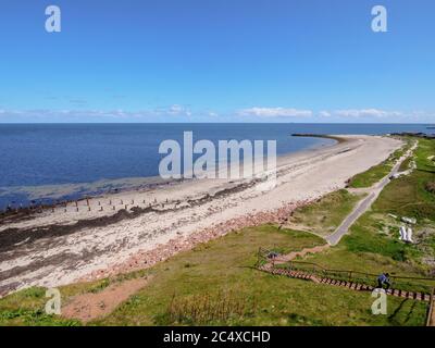 Nordstrand von Klippenrandweg, Insel Helgoland, Kreis Pinneberg, Schleswig-Holstein, Deutschland, Europa Stockfoto