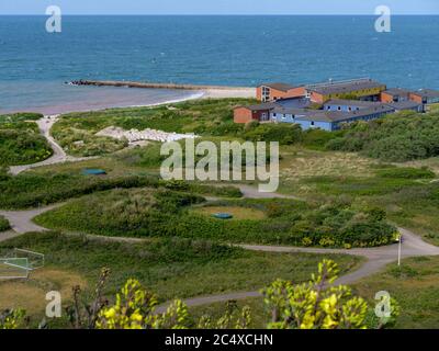 Nordstrand von Klippenrandweg, Insel Helgoland, Kreis Pinneberg, Schleswig-Holstein, Deutschland, Europa Stockfoto