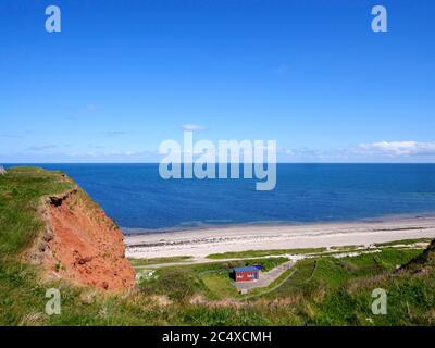 Nordstrand von Klippenrandweg, Insel Helgoland, Kreis Pinneberg, Schleswig-Holstein, Deutschland, Europa Stockfoto