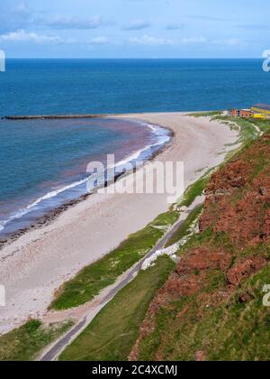 Nordstrand von Klippenrandweg, Insel Helgoland, Kreis Pinneberg, Schleswig-Holstein, Deutschland, Europa Stockfoto