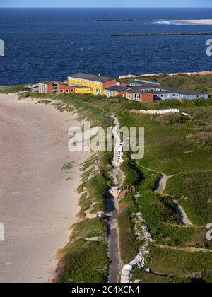 Nordstrand von Klippenrandweg, Insel Helgoland, Kreis Pinneberg, Schleswig-Holstein, Deutschland, Europa Stockfoto