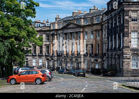 Moray Place in Edinburghs Neustadt. Stockfoto