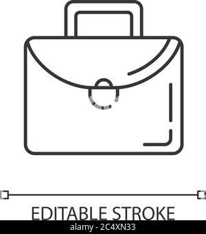 Aktenkoffer lineares Symbol Stock Vektor