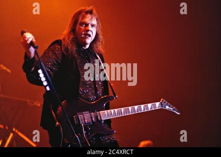 06.05.1996, Kiel, Meat Loaf, geboren Marvin Lee Aday, seit 1984 Michael Lee Aday auf seiner 'Born to Rock Tour' live auf der Bühne in der Kieler Ostseehalle. Weltweit eingesetzt Stockfoto