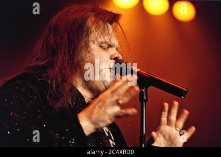 06.05.1996, Kiel, Meat Loaf, geboren Marvin Lee Aday, seit 1984 Michael Lee Aday auf seiner 'Born to Rock Tour' live auf der Bühne in der Kieler Ostseehalle. Weltweit eingesetzt Stockfoto