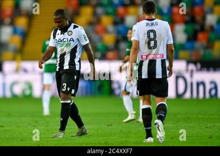 Udine, Italien. 28. Juni 2020. udine, Italien, Dacia Arena Stadium, 28. Juni 2020, Samir (Udinese Calcio) während - Credit: LM/Alessio Marini Credit: Alessio Marini/LPS/ZUMA Wire/Alamy Live News Stockfoto
