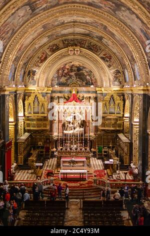 St. Johns Co-Kathedrale in Valletta, Malta Stockfoto