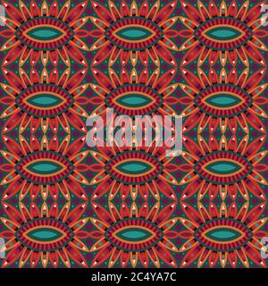 Abstraktes Tribal Ethnic Nahtloses Muster Stock Vektor