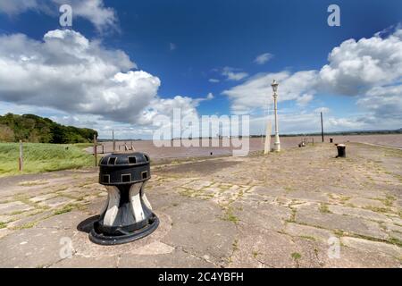 Lydney Harbour, Gloucestershire, vor der Regeneration 2020. Stockfoto