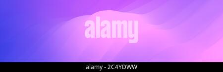 Abstrakter, minimal welliger Hintergrund, ultrabreite, hochauflösende 3d-Darstellung Stockfoto
