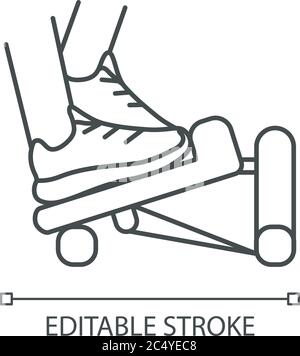 Lineares Schrittmottensymbol Stock Vektor