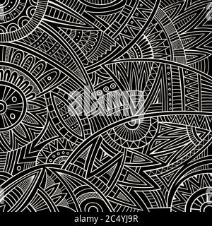 Abstrakter Vektor Stammes ethnischen Hintergrund Stock Vektor