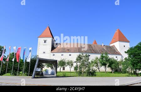 Niederösterreich, Österreich. Schloss Orth befindet sich in Orth an der Donau in Niederösterreich Stockfoto
