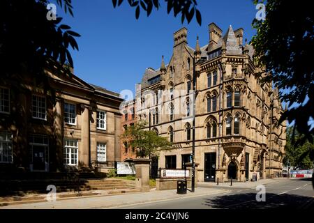 Manchester Stadtzentrum Sandstein viktorianischen Architektur 2 Mount St. Stockfoto