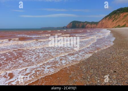 Jacob's Leiter Beach, Sidmouth East Devon, England, Großbritannien Stockfoto