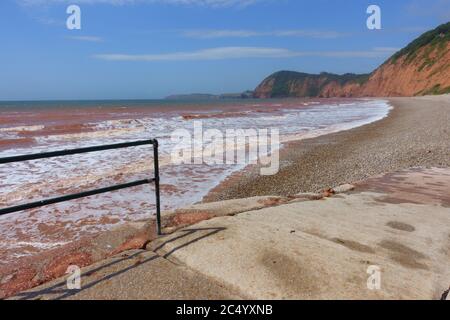 Jacob's Leiter Beach, Sidmouth East Devon, England, Großbritannien Stockfoto