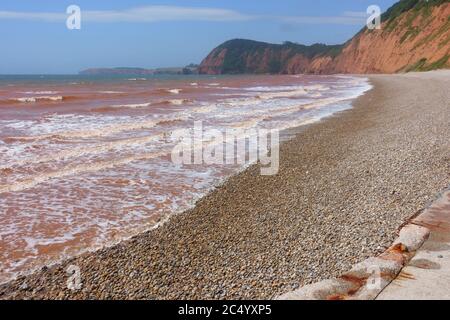 Jacob's Leiter Beach, Sidmouth East Devon, England, Großbritannien Stockfoto