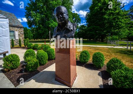 Heimat der nationalen historischen Stätte von Franklin D. Roosevelt, Hyde Park, NY 12538 Stockfoto
