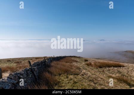 Bergwanderung in Pentland Hills, Frühling. Schottland Stockfoto