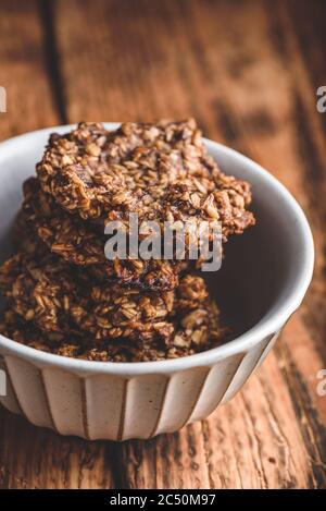 Banana Haferflocken Cookies Stockfoto