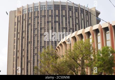 Architektur in der Innenstadt von Dakar, Senegal Stockfoto