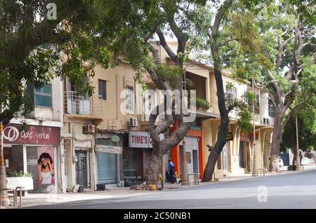 Architektur in der Innenstadt von Dakar, Senegal Stockfoto