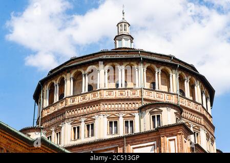 Kirche Santa Maria delle Grazie in Mailand, Italien. Die Heimat des 'Letzten Abendmahls'. Stockfoto