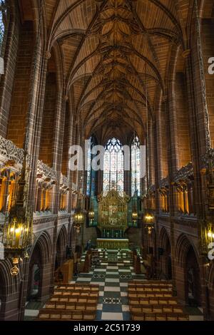 Lady Chapel, Liverpool Cathedral, Liverpool, England. Die Frauenkapelle war der erste Teil des Gebäudes, der 1910 eingeweiht wurde Stockfoto