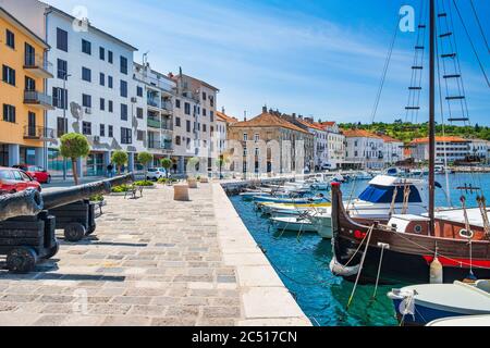 Stadt Senj in Primorje in Kroatien Stockfoto