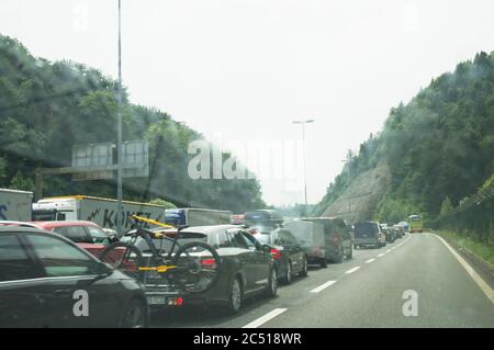 Gruskovje/Macelj Grenzübergang - Slowenien - Kroatien, SLO-HR, am 20. Juni 2020. (CTK Photo/Libor Sojka) Stockfoto