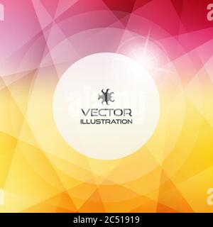 Unscharfer Hintergrund. Modernes Muster. Runder Rahmen mit Textstelle. Abstrakte Vektordarstellung. Stock Vektor