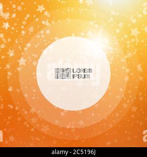 Fallender Schnee Hintergrund. Abstraktes Schneeflockenmuster. Vektordarstellung mit Textort. Stock Vektor