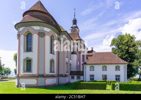 Birnau, BW / Deutschland - 20. Juni 2020: Blick auf den historischen Dom in Birnau am Bodensee in Süddeutschland Stockfoto