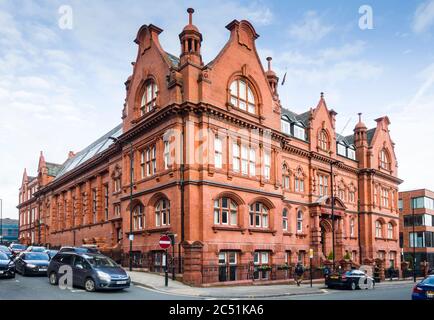 Wigan Town Hall, ein ehemaliges edwardianisches Technical College, von Briggs & Wolstenholme, von 1903. Stockfoto