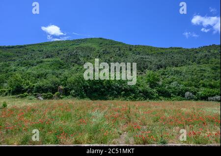 Landseite von Benevento in Italien Stockfoto