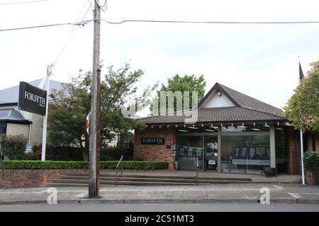 Forsyth Real Estate Büro in 236 Penshurst St, Willougby an Sydneys Nordufer. Stockfoto