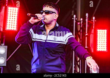 Hannover, Deutschland. Juni 2020. Haftbefehl live beim Autokulturkonzert auf dem Schutzenplatz. Hannover, 28. Juni 2020 Quelle: dpa/Alamy Live News Stockfoto