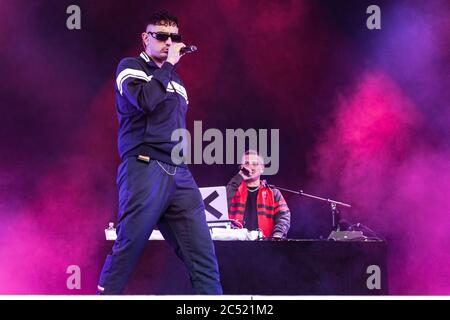 Hannover, Deutschland. Juni 2020. Haftbefehl live beim Autokulturkonzert auf dem Schutzenplatz. Hannover, 28. Juni 2020 Quelle: dpa/Alamy Live News Stockfoto