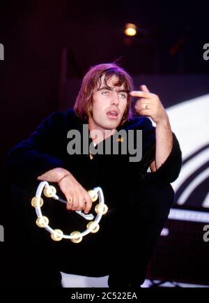 Oasis live am Loch Lomond 3. Aug 1996: Liam Gallagher Stockfoto