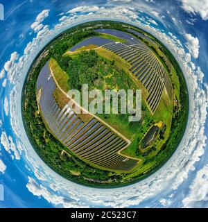 Parks als Planeten: Turrill Solaranlage Stockfoto