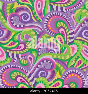 Nahtloses Paisley-Muster zur Gestaltung von Geschenkpaketen, Muster fabr Stock Vektor