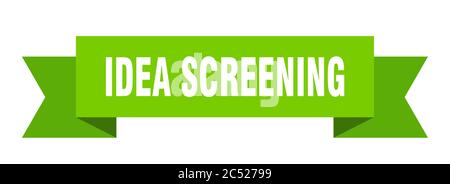 Idee Screening Band. Idee Screening isolierte Band Zeichen. Idee Screening Banner Stock Vektor