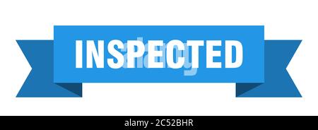 Inspiziertes Band. Inspiziertes isoliertes Bandschild. Inspiziertes Banner Stock Vektor