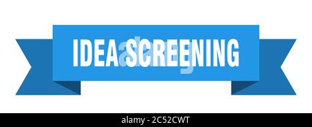 Idee Screening Band. Idee Screening isolierte Band Zeichen. Idee Screening Banner Stock Vektor
