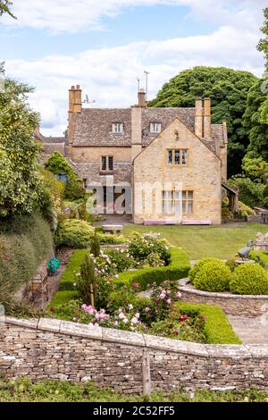 Snowshill Hill in der Nähe des Cotswold-Dorfes Snowshill, Gloucestershire, Großbritannien Stockfoto