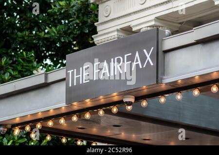 Washington, D.C. / USA - Juni 19 2020: Fairfax Hotel in Dupont Circle. Stockfoto