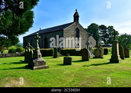 Die katholische Kirche St. Peter und St. Paul in Stydd. Stockfoto