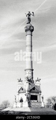 Iowa Soldiers & Seemanns Monument Des Moines 1894. Stockfoto