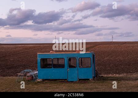 Ländliche Szene in der Region Turiec, Slowakei. Stockfoto