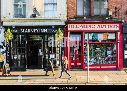 Straße in Dublin, Republik Irland. Stockfoto